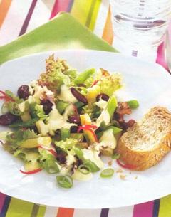 Зеленый фасолевый салат